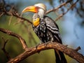 Yellow billed hornbill, Samburu, Kenya