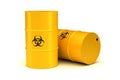 Yellow Biohazard Waste Barrels