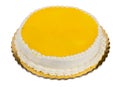 Yellow birthday cake
