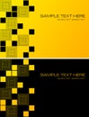 Yellow and black abstract background with squares Royalty Free Stock Photo