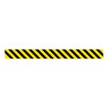 Yellow and black alert stripe icon. Barricade construction tape.