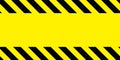 Yellow and black barricade tape Royalty Free Stock Photo