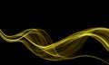 Yellow and black blur wavy abstract background vector design, colorful blurred shaded background, vivid color vector illustration. Royalty Free Stock Photo