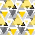 Yellow and black creative repeatable motif Royalty Free Stock Photo