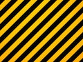 Yellow and black diagonal hazard stripes