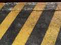 Yellow Black Diagonal lines Painted Textured Background