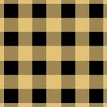 Yellow and Black Gingham pattern Royalty Free Stock Photo