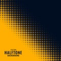 Yellow and black haltone pattern design