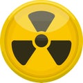 minimalist symbol representing nuclear danger Royalty Free Stock Photo