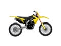 Yellow black motor bike