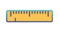 Yellow and Black Ruler Icon for Measurement, vector design Generative AI Royalty Free Stock Photo
