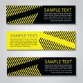 yellow and black straight line banner.Vector corporate design,luxury simple.