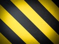 Yellow black striped hazard warning background