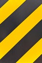 Yellow and black traffic sign