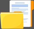 Yellow blank empty notepad, notebook. Closed sketchpad with colored bookmarks, sheets of paper Royalty Free Stock Photo
