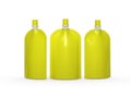 Yellow blank stand up bag packaging with spout lid, clipping pa