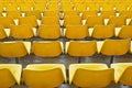 Yellow Bleacher Seats Royalty Free Stock Photo