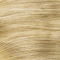 Yellow blonde healthy clip-in hair texture