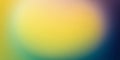 Yellow blue azure purple wavy wide background. Blurred pattern with noise effect. Grainy website banner, desktop, template