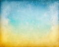 Yellow Blue Clouds Royalty Free Stock Photo