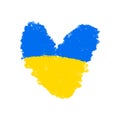 Yellow and Blue grunge illustration. Ukrainian banner. Support Ukraine. World peace