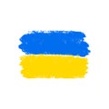 Yellow and Blue grunge illustration. Ukrainian banner. Support Ukraine. World peace