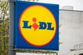 Lidl blue logo sign germany