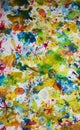Yellow red orange green gray pink blue vivid hues, wax paint watercolor creative background Royalty Free Stock Photo