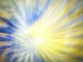 Yellow and blue shaded shot of intersecting refracted abstract light layers Royalty Free Stock Photo