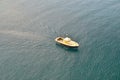 yellow Boat on Blue Water Caribic cruise