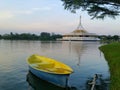 yellow Boat on the lake