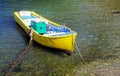 Yellow boat in water