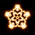 Yellow bonfire kaleidoscope