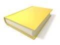 Yellow book. 3D render illustration