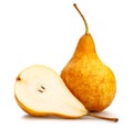 Yellow bosc pears Royalty Free Stock Photo