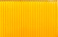 Yellow box container steel striped line texture background. Royalty Free Stock Photo