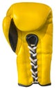 Yellow boxing glove Royalty Free Stock Photo