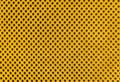 Yellow breathable porous poriferous material for air ventilation with holes Royalty Free Stock Photo