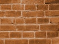brick, light sepia for backgrounds and textures. Royalty Free Stock Photo
