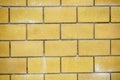 Yellow brick, masonry. brick wall. Royalty Free Stock Photo