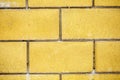 yellow brick, masonry. brick wall. Royalty Free Stock Photo
