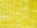 Yellow brick texture, brick yellow wall. III Royalty Free Stock Photo