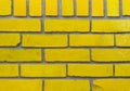 Yellow Brick Wall Royalty Free Stock Photo