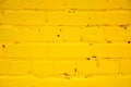 Yellow brick wall as a background