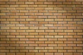 Yellow brick wall for use as a background or texture Royalty Free Stock Photo