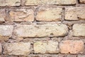 Yellow brick wall old brickwork Royalty Free Stock Photo