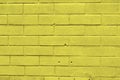 Yellow brick wall texture background Royalty Free Stock Photo