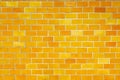 Yellow brick wall texture background Royalty Free Stock Photo