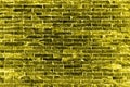 The yellow bricks wall Royalty Free Stock Photo