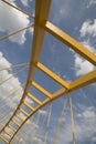 Yellow bridge Royalty Free Stock Photo